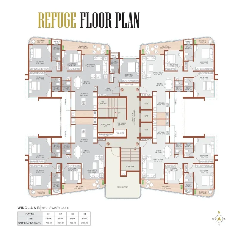 Refuge floor plan